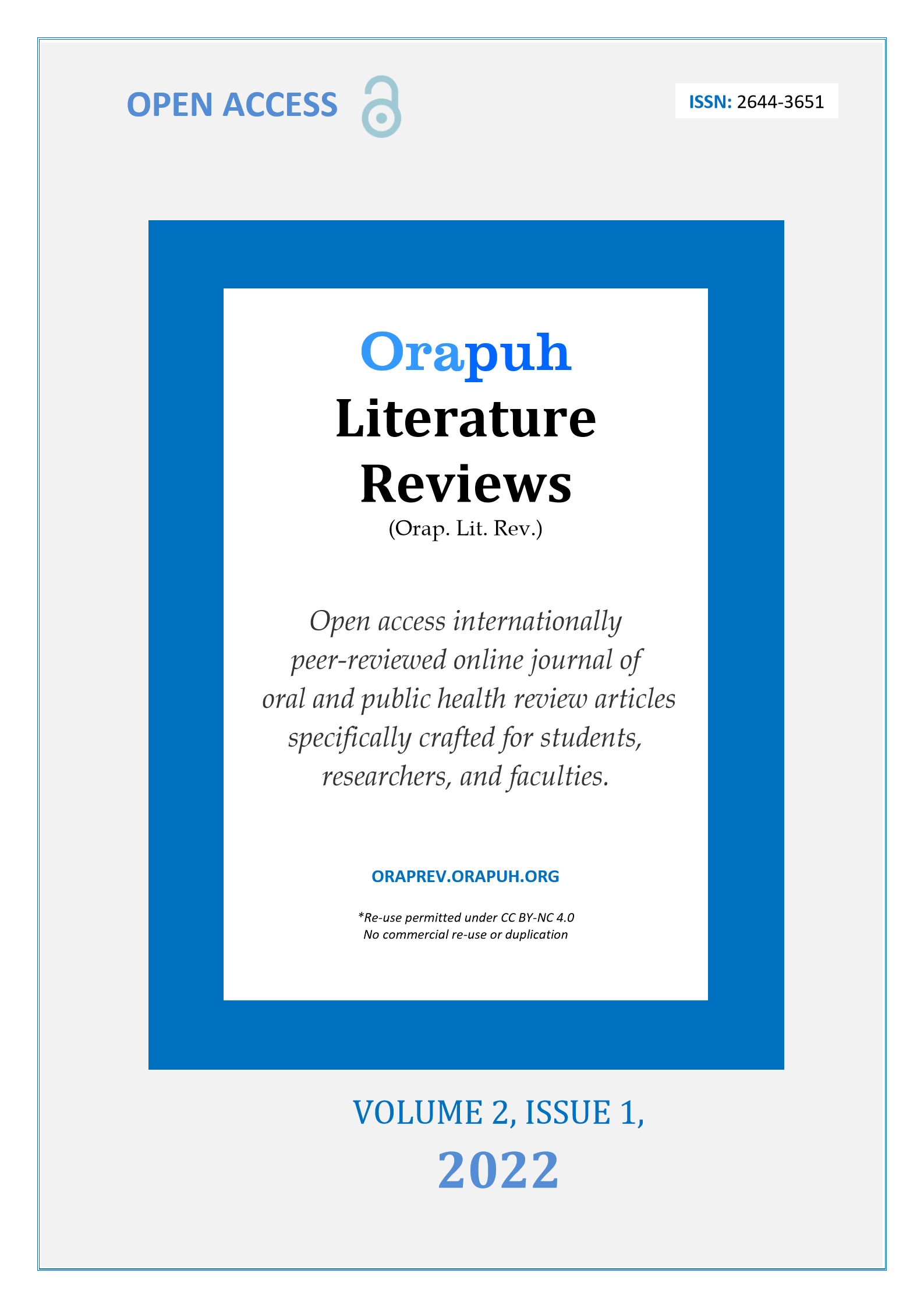 Orap. Lit. Rev. 2(1), 2022